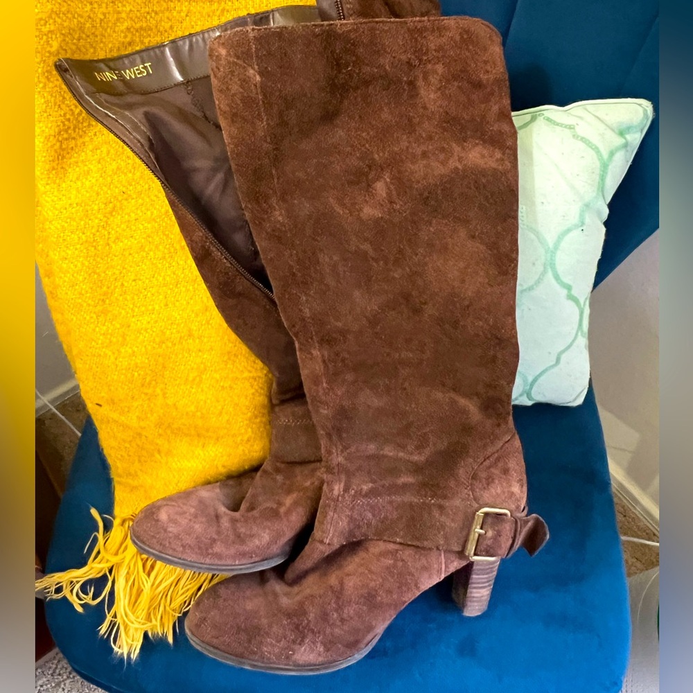 Nine West Suede Knee-high Boots